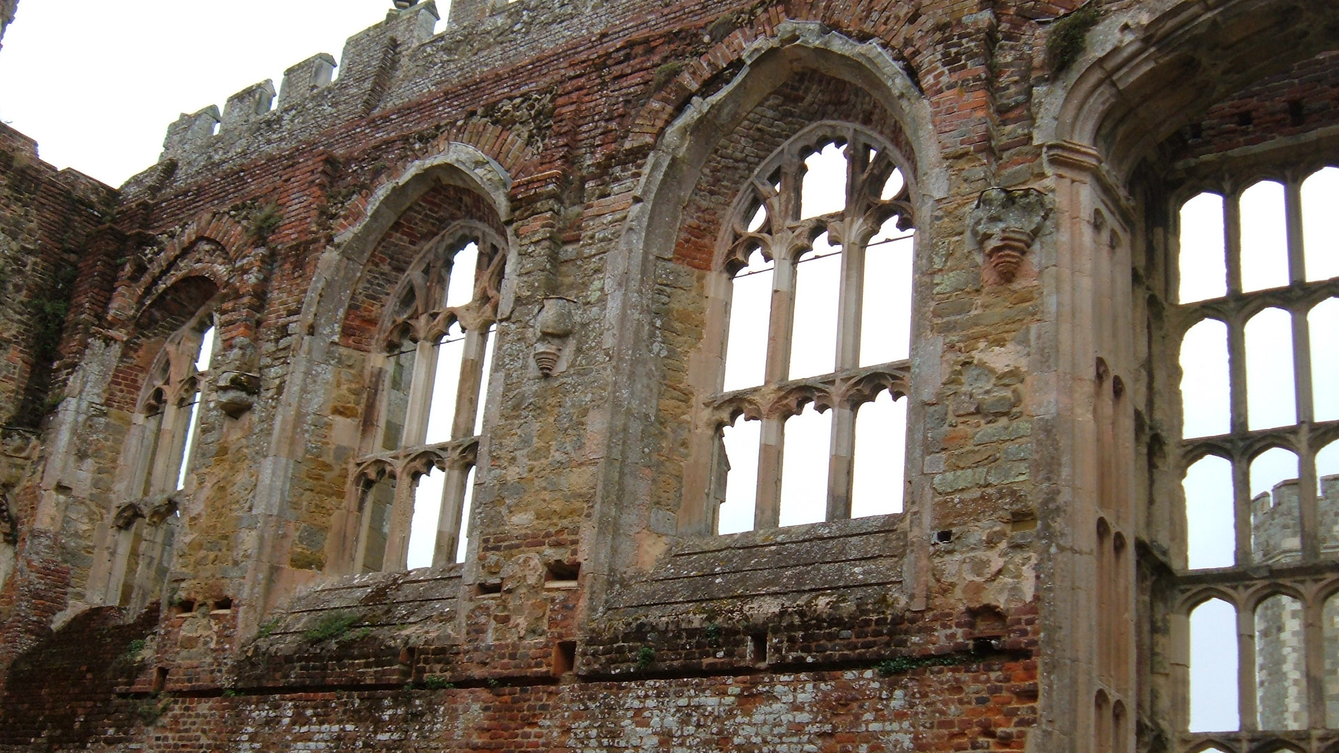 Window arches at Cowdray Ruins