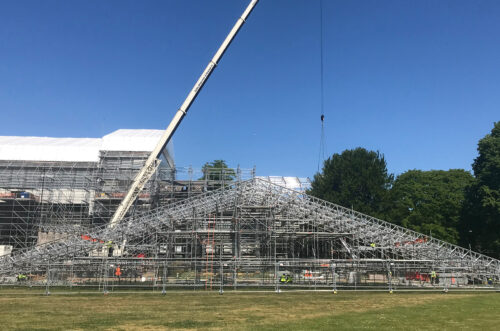 West Dean College scaffold installation