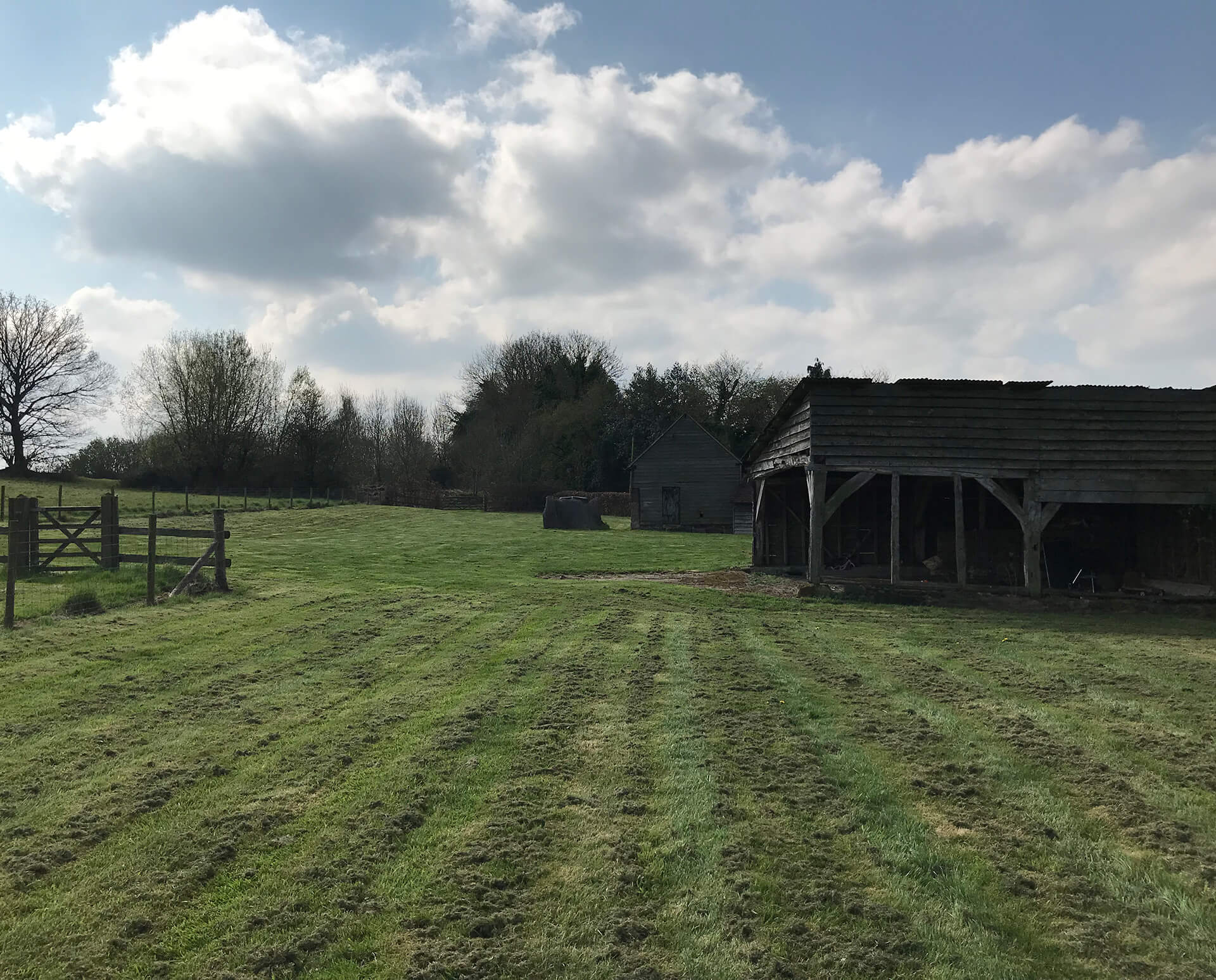Conservation repairs to 18th century cart barn