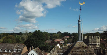 St Peter's Church Cowfold drone footage