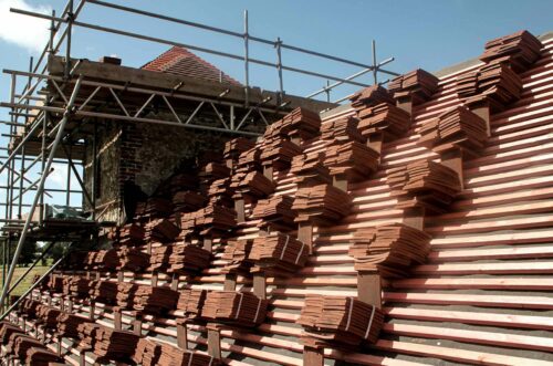 Re-roofing project at St Richard's Church, Burton