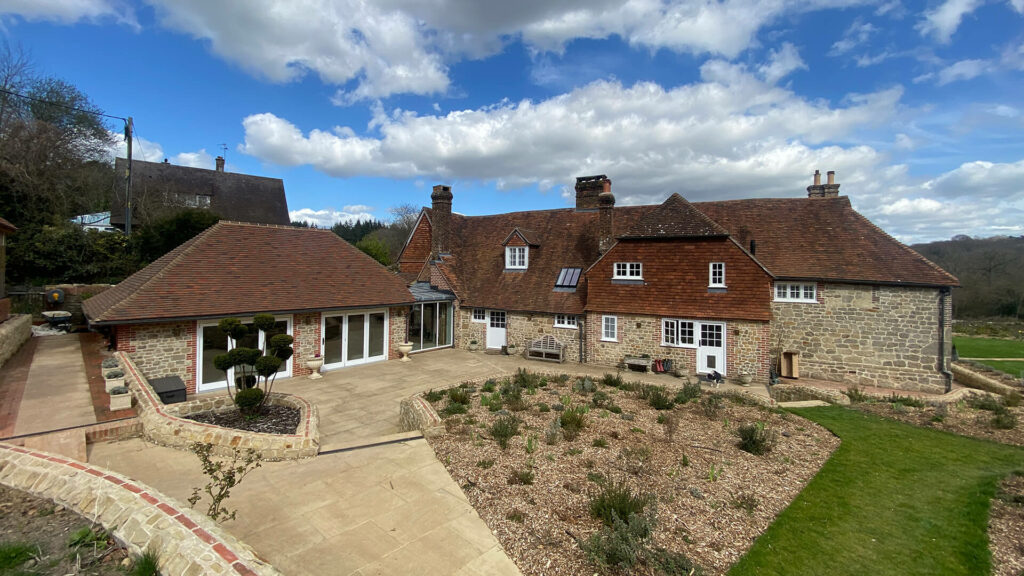 Rear elevation of award winning St Peter's Well
