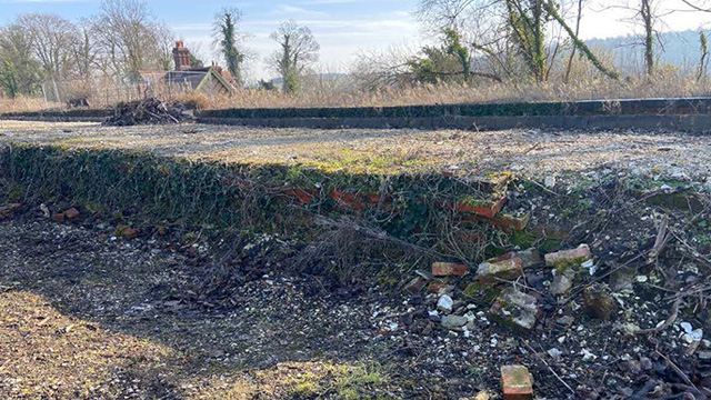 The condition of the platforms at Singleton Station before conservation repair works to rebuild them