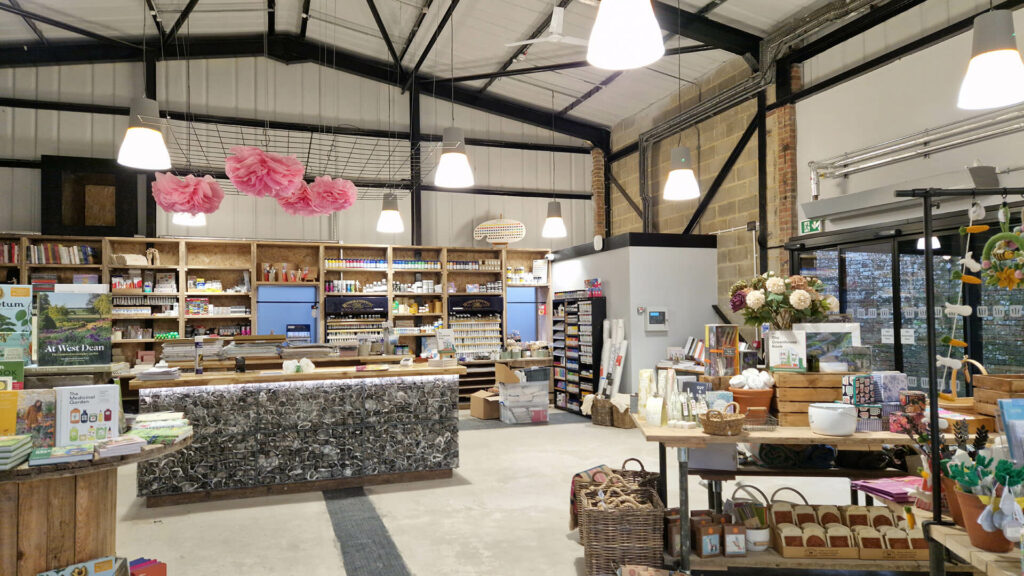 Interior of the Gardens Gatehouse at West Dean Gardens