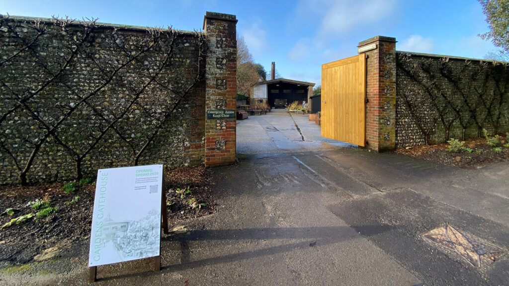 Entrance to The Gardens Gatehouse at West Dean Gardens