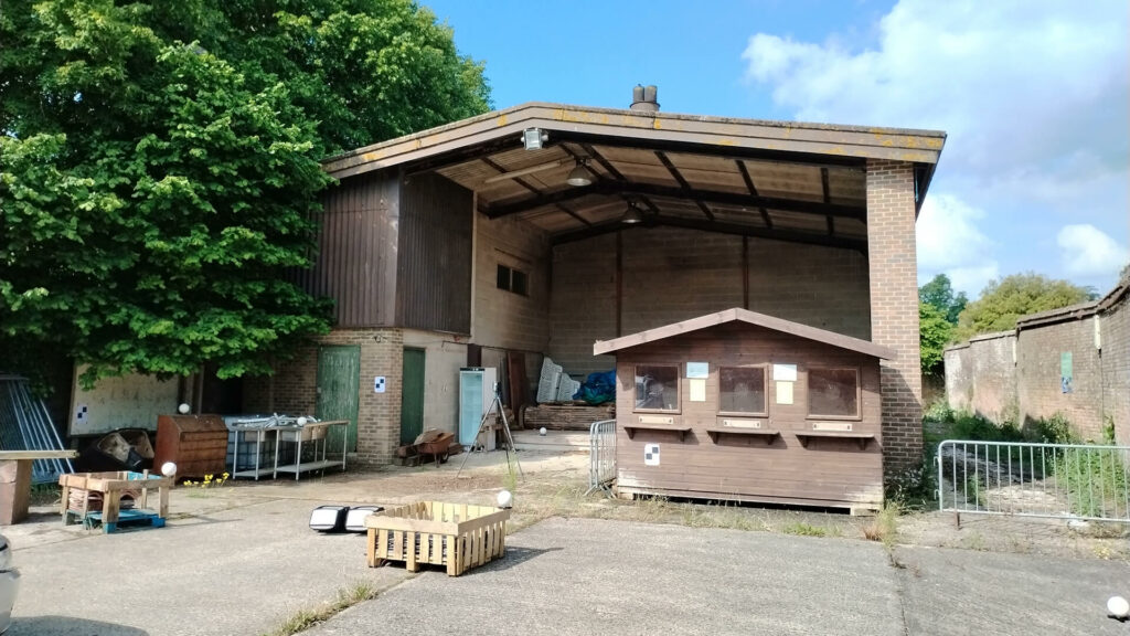 The old biomass building at West Dean