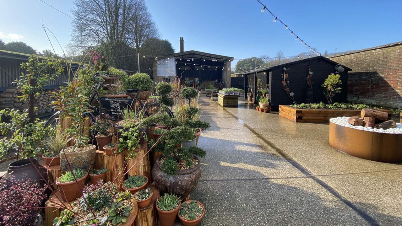 The Gardens Gatehouse visitor centre at West Dean Gardens